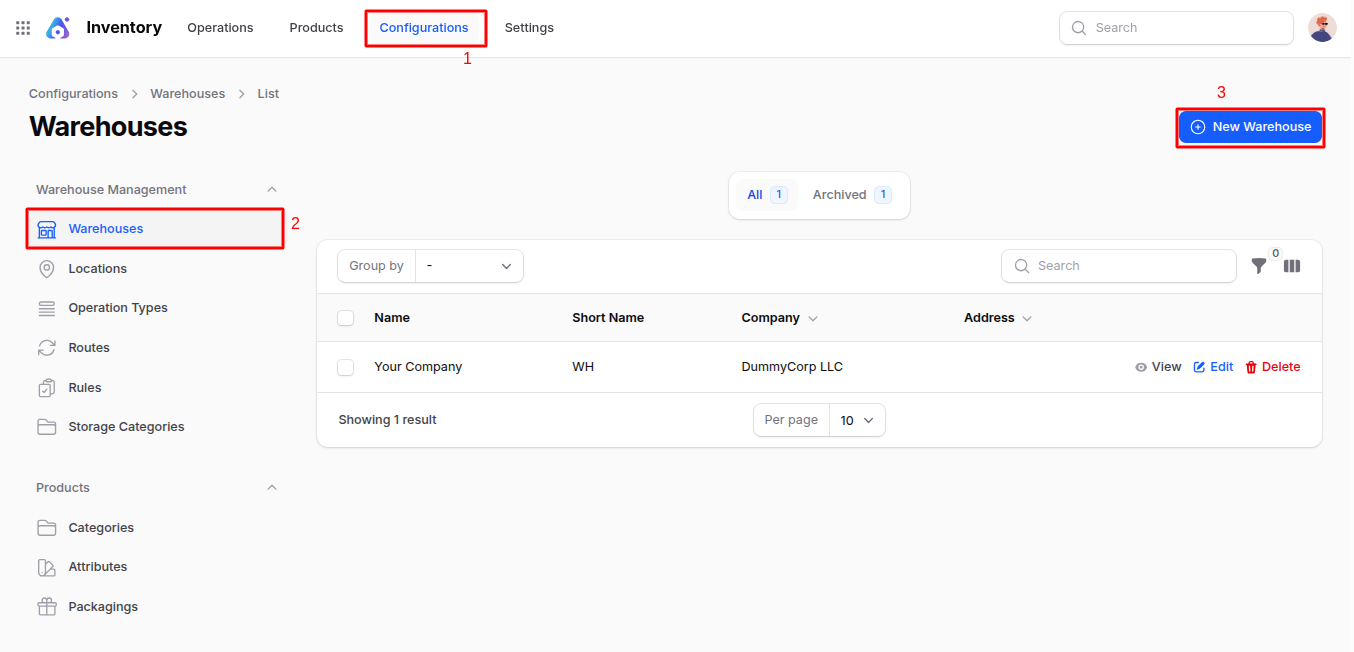 Warehouse Management Navigation
