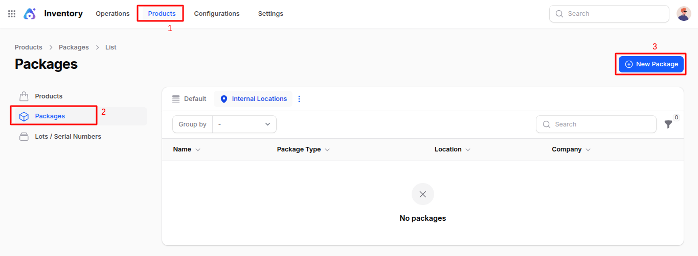Packages Navigation