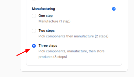 Enable 3 Step Manufacturing