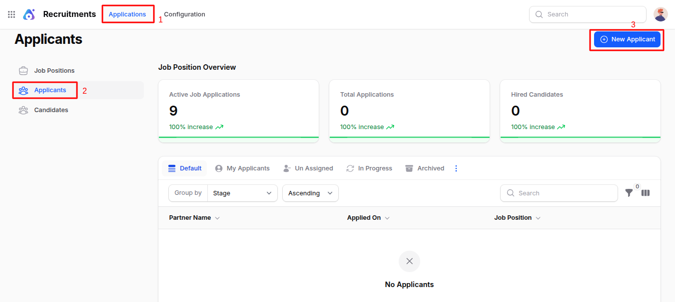 Create Applicant